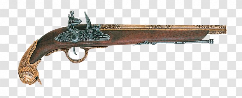 Flintlock Firearm Pistol Replica Weapon - Flower Transparent PNG