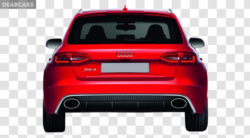 Car Audi RS 4 A7 Clip Art - Motor Vehicle - Back Transparent PNG