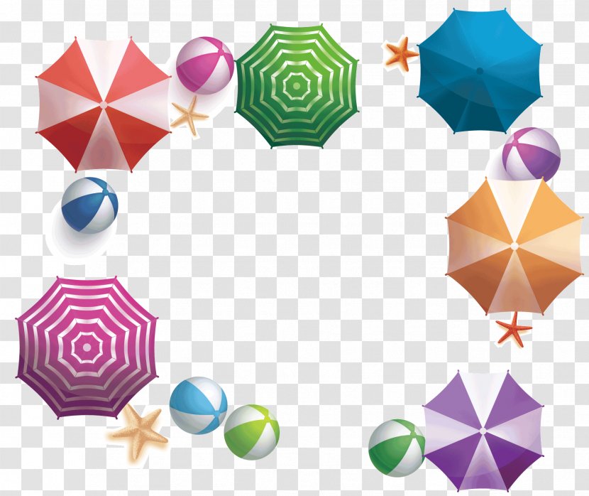 Umbrella Graphic Design - A Square Frame Consisting Of Sun Transparent PNG