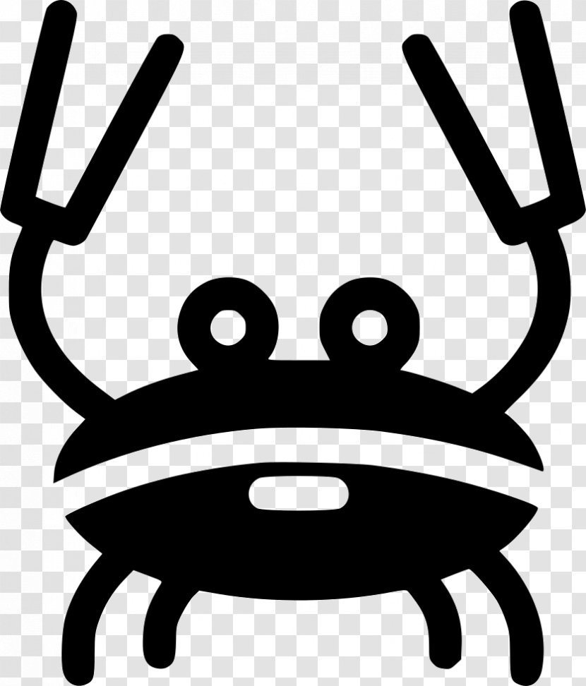 Clip Art Cartoon Line Animal - Black And White - Mrcrab Icon Transparent PNG