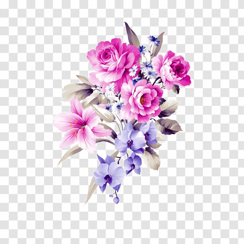 Flower Bouquet Floral Design Designs Pink Flowers - Moth Orchid Transparent PNG