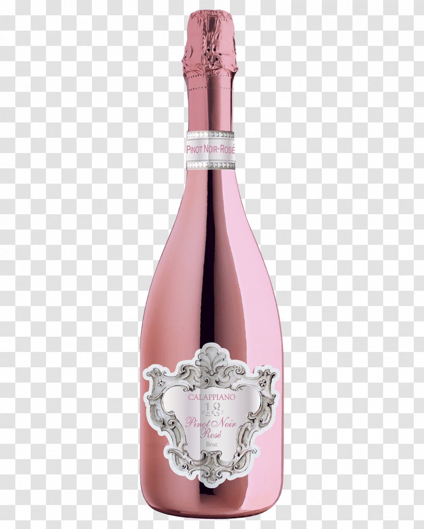 Champagne Rosé Sparkling Wine Pinot Noir - Chardonnay Transparent PNG