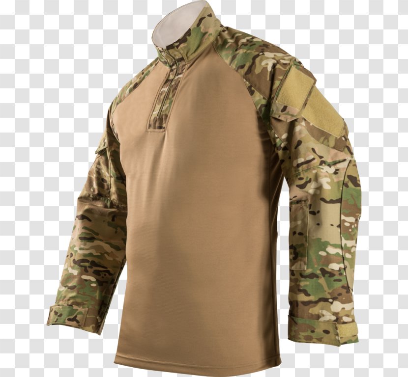 Long-sleeved T-shirt Army Combat Shirt - Longsleeved Tshirt Transparent PNG