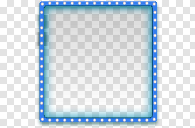 Clip Art - Area - Blue Simple Frame Border Texture Transparent PNG