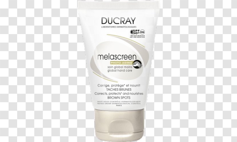 Lotion Cream Ducray Melascreen Intense Depigmenting Care Ageing Photoaging - Pharmacy - Hand Transparent PNG