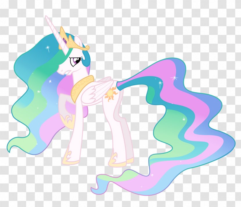Pony Horse Unicorn Clip Art - Like Mammal - Celestia Princess Transparent PNG