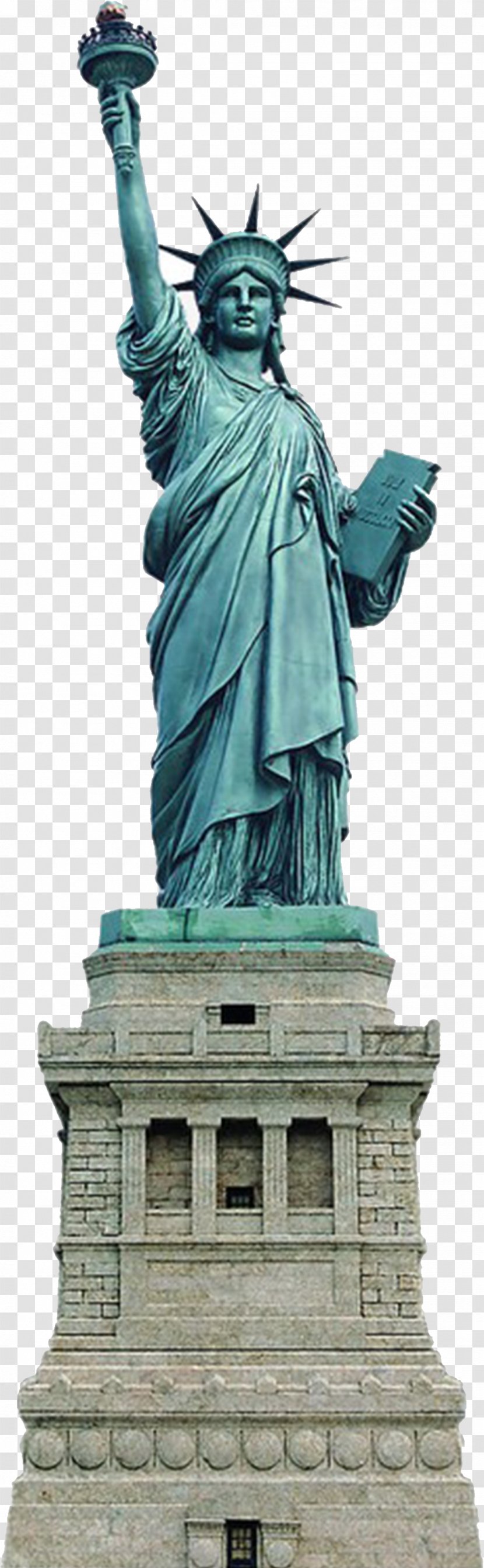 Statue Of Liberty Clip Art - Classical Sculpture - Vintage Decoration Transparent PNG