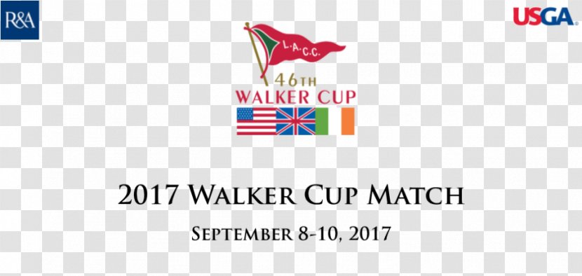 Paper 2017 Walker Cup Logo Banner Pint Glass - Golf - Mutual Understanding Transparent PNG