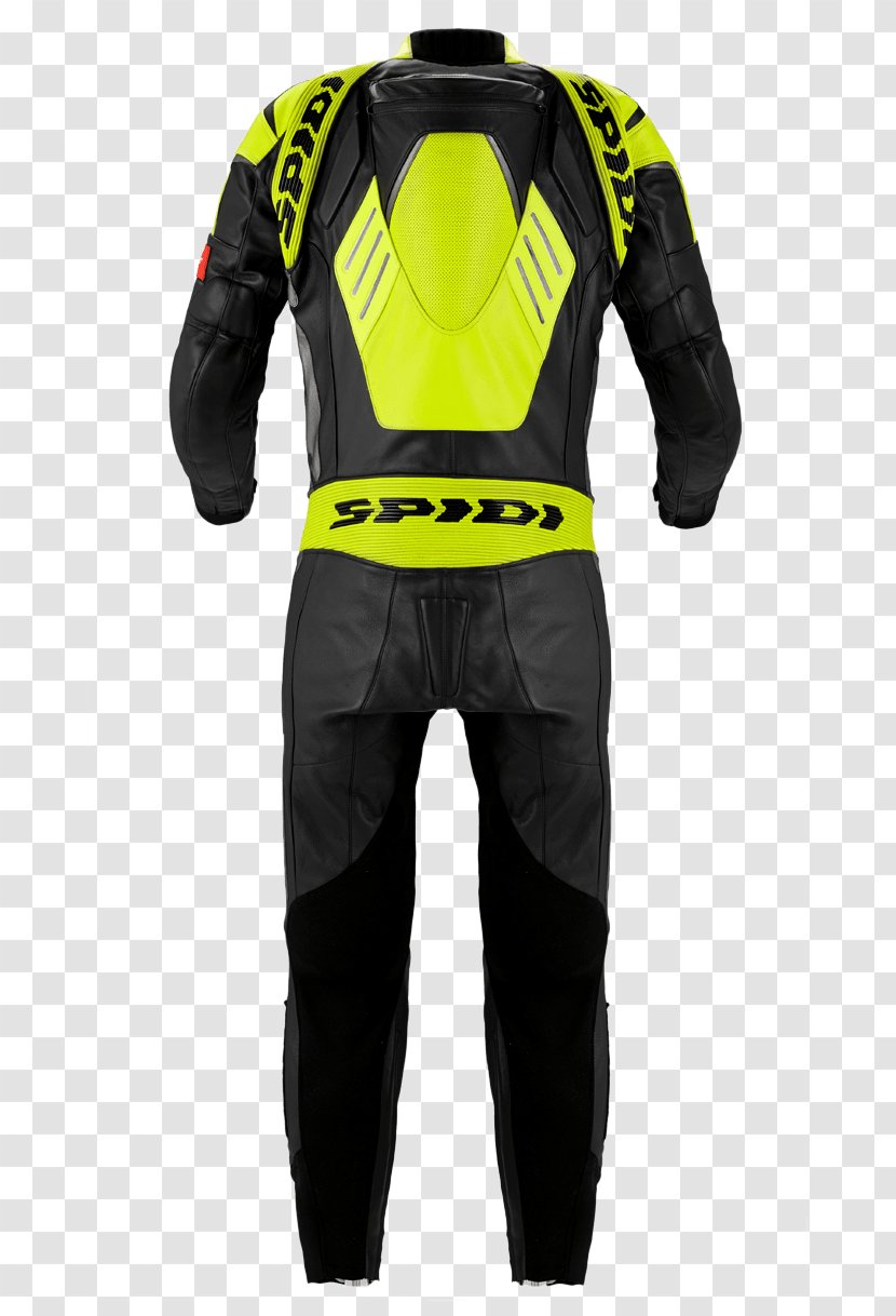 Spidi Track Wind Pro Leather Suit 1pcs. Male Motorcycle Boot Jacket Clothing - Motocross - European Green Transparent PNG