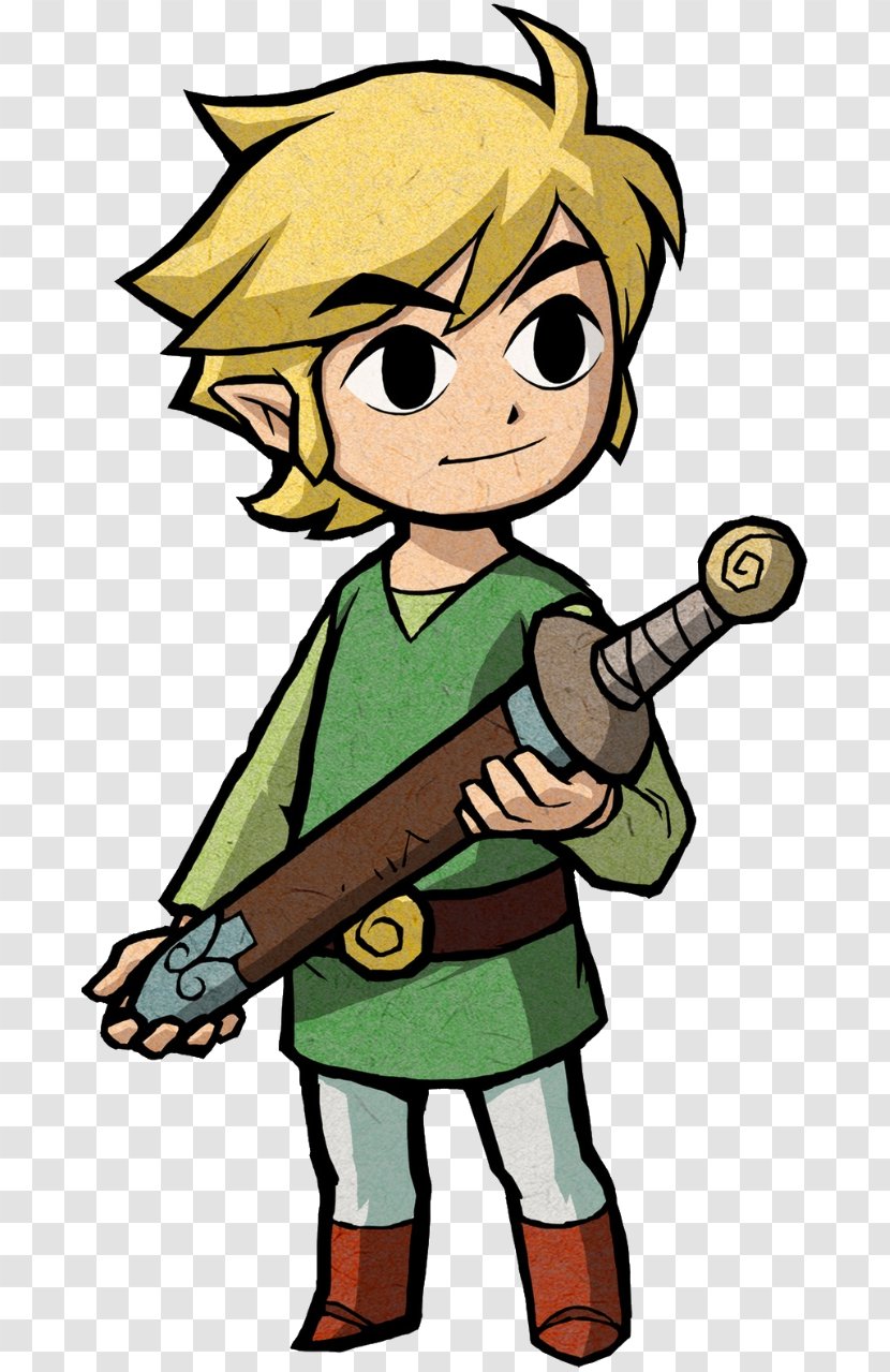 Link The Legend Of Zelda: Minish Cap Ocarina Time Wind Waker - Yellow - Zelda Transparent PNG