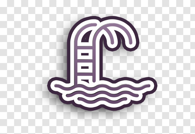 Water Icon Linear Detailed Travel Elements Icon Swimming Pool Icon Transparent PNG