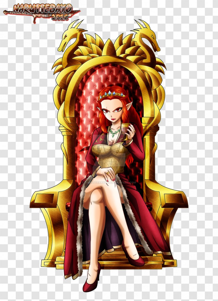 Aphrodite Kushina Uzumaki Colorado Cygnini - Fictional Character - Throne Chair Transparent PNG