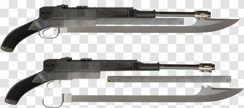 Weapon Gunblade Pistol Sword Air Gun - Flower - Prototype Drawing Transparent PNG