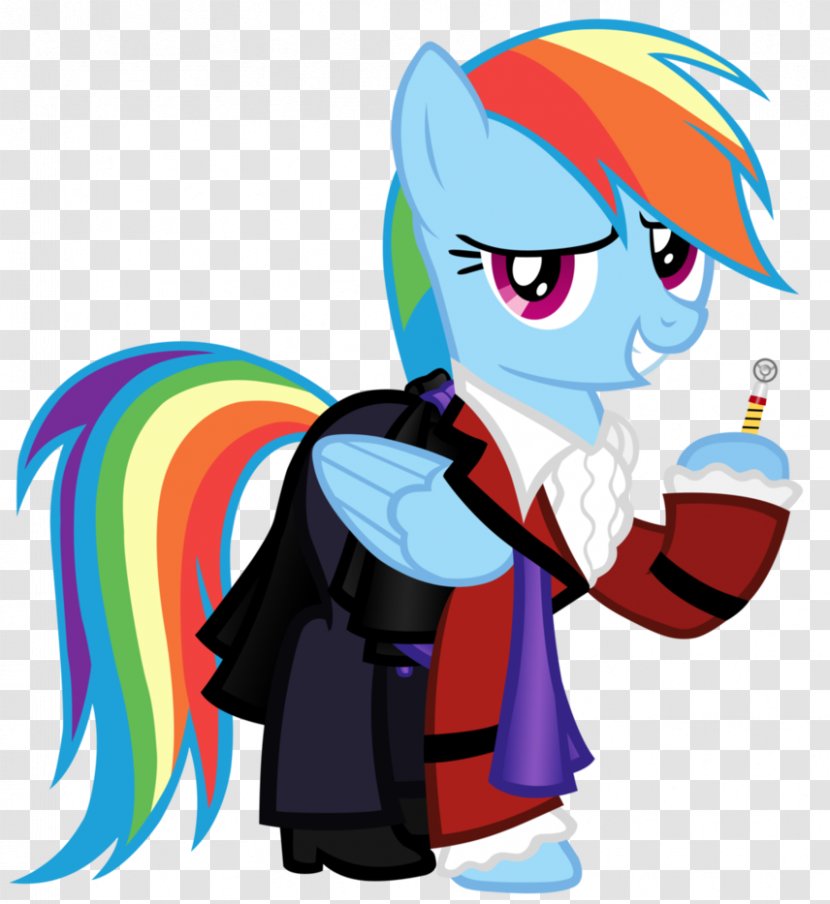 Third Doctor Rainbow Dash Twilight Sparkle Tenth - Who Transparent PNG