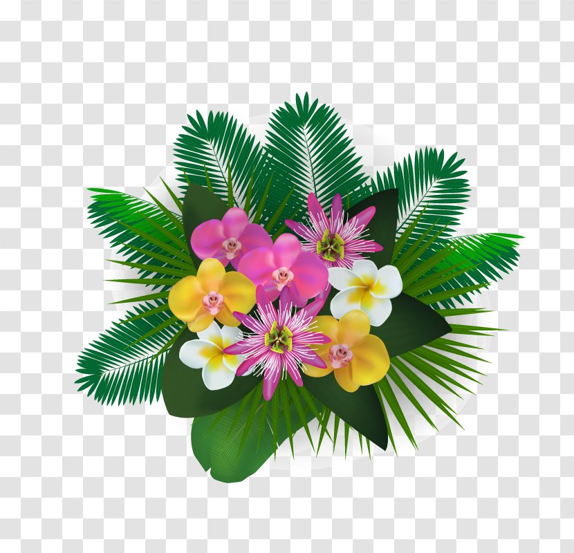 Download - Flower - Vector Bouquet Of Flowers Transparent PNG