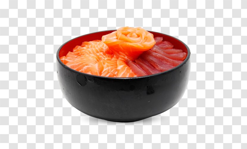 Seven Sushi Halal Smoked Salmon Poke Dish - Bowl Transparent PNG
