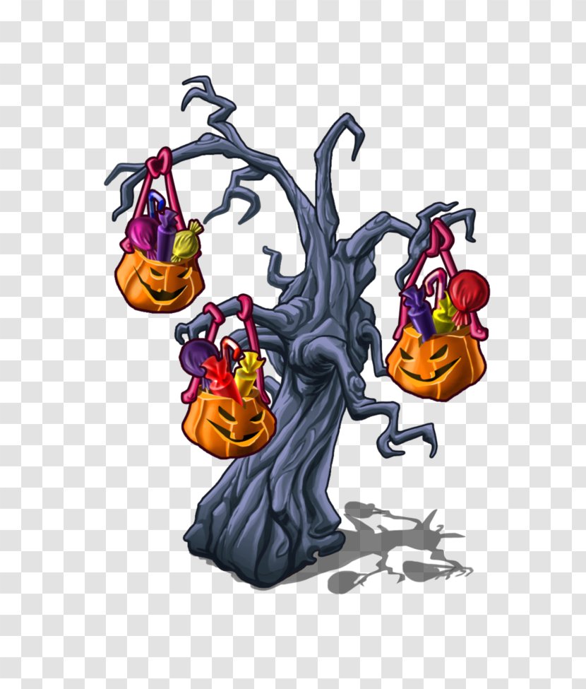 Cartoon Figurine Legendary Creature - Halloween Tree Transparent PNG