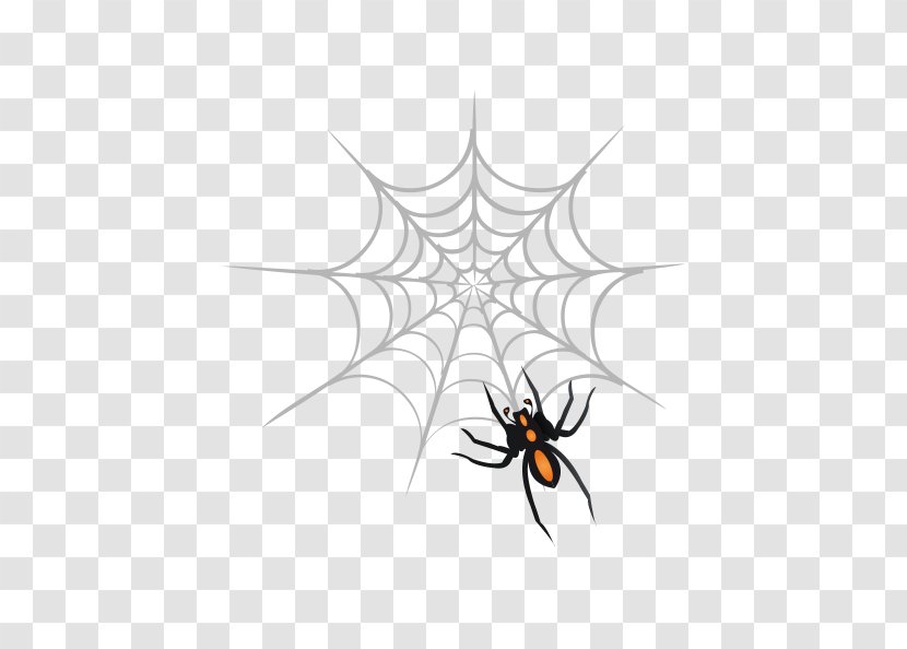 Spider Web Design Clip Art - World Wide - Vector Transparent PNG