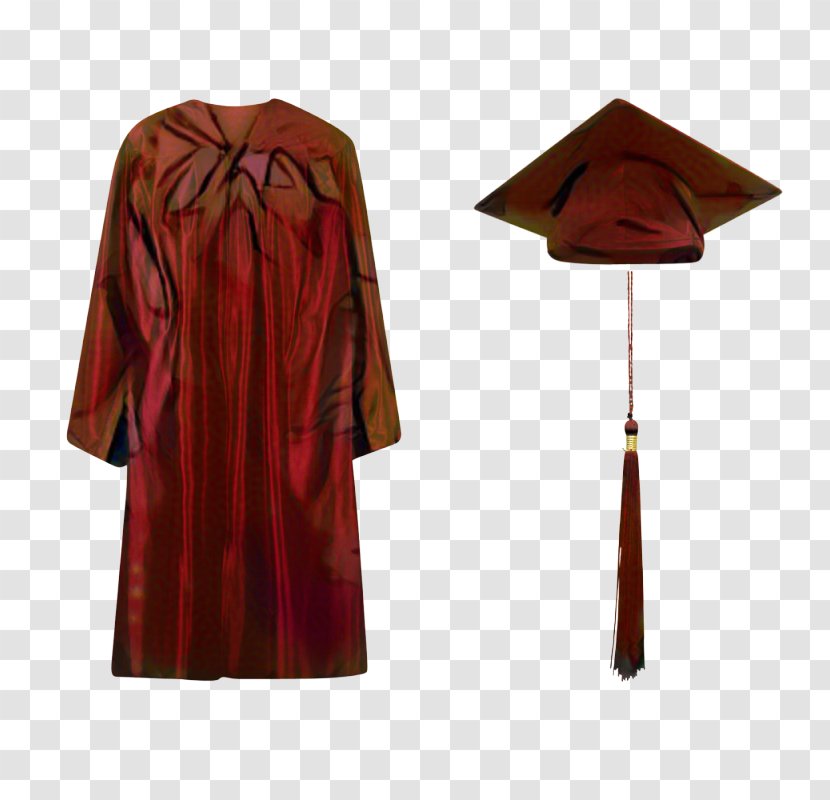 Graduation Cap - Red - Mantle Robe Transparent PNG