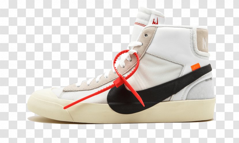 Nike Blazers Sneakers Off-White - Flower Transparent PNG