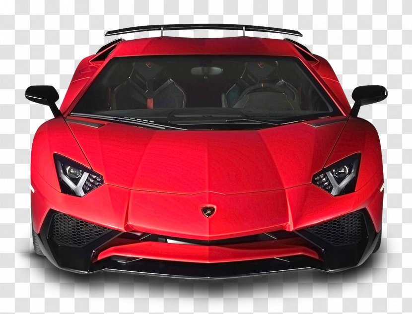 Lamborghini Aventador Geneva Motor Show Murcixe9lago Car - Red Front Transparent PNG