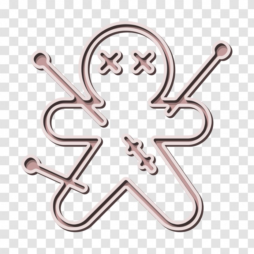 Doll Icon Halloween Voodoo - Cross Symbol Transparent PNG