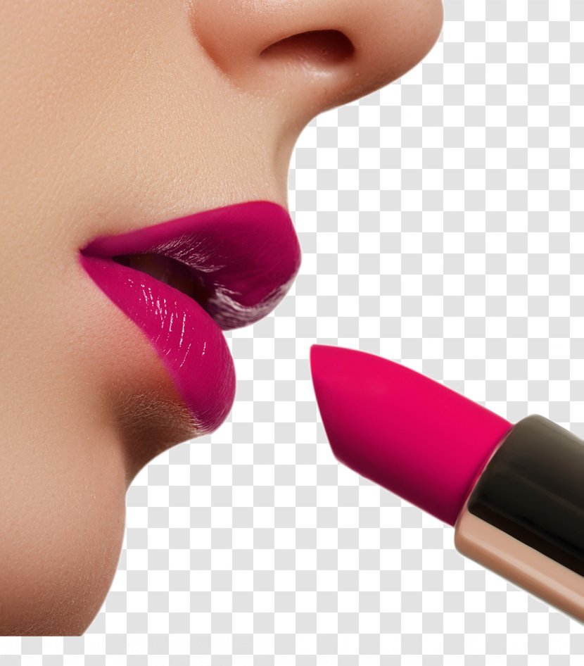 Lip Balm Lipstick Cosmetics Gloss - Moisturizer - Beauty Lips Close-up Details Transparent PNG