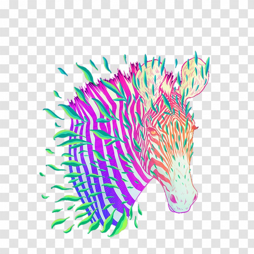 Zebra Stripe Illustration - Silhouette Transparent PNG