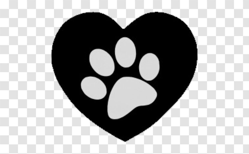 Paw Cat Printing Heart - Crossstitch Transparent PNG