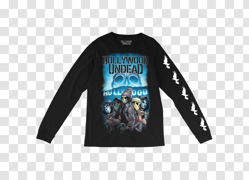 T-shirt Hollywood Undead Clothing Sleeve - Charlie Scene Transparent PNG