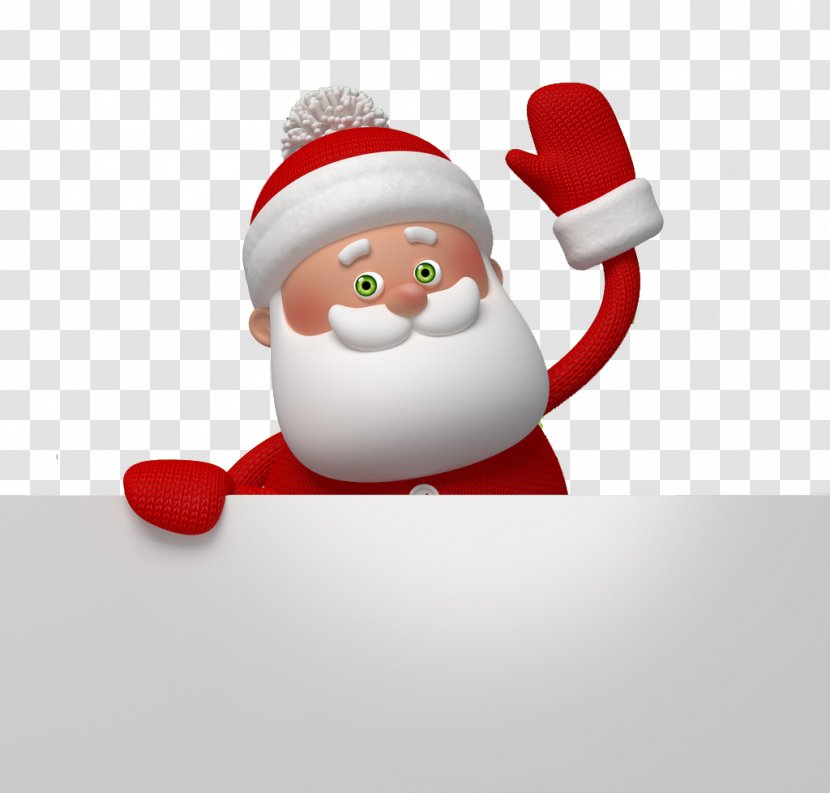 Santa Claus Christmas Card Greeting Stock Photography - New Year - Cartoon Transparent PNG