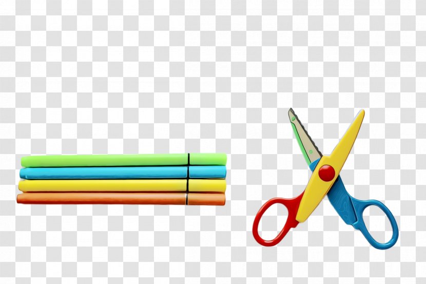Line Scissors Writing Implement Office Supplies - Paint Transparent PNG