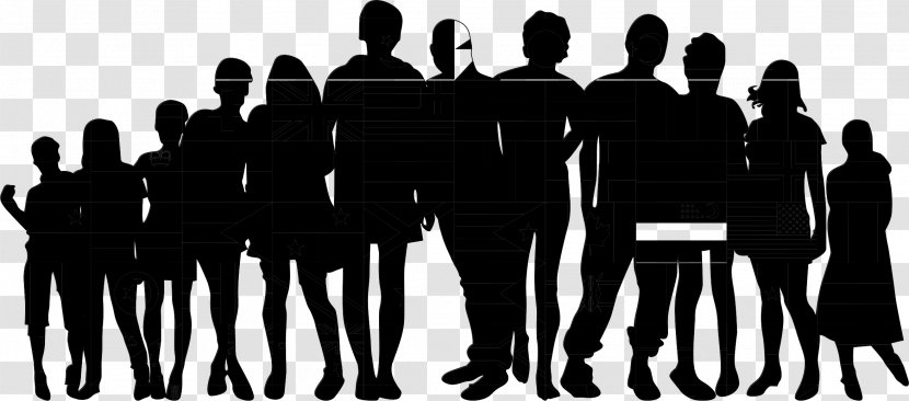 Social Group Human Behavior Public Relations Team - Silhouette Transparent PNG