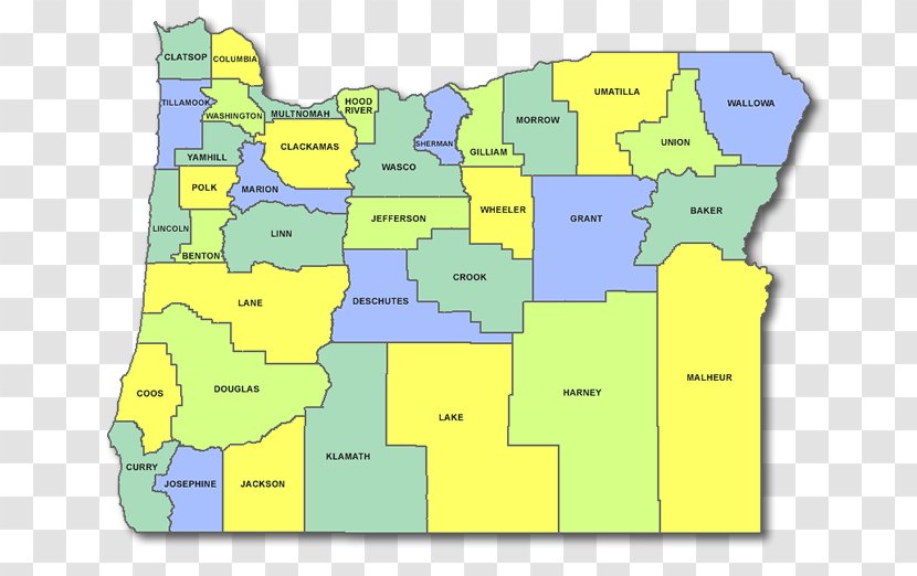 Deschutes County, Oregon Washington Coos Multnomah County Map - Marion Transparent PNG