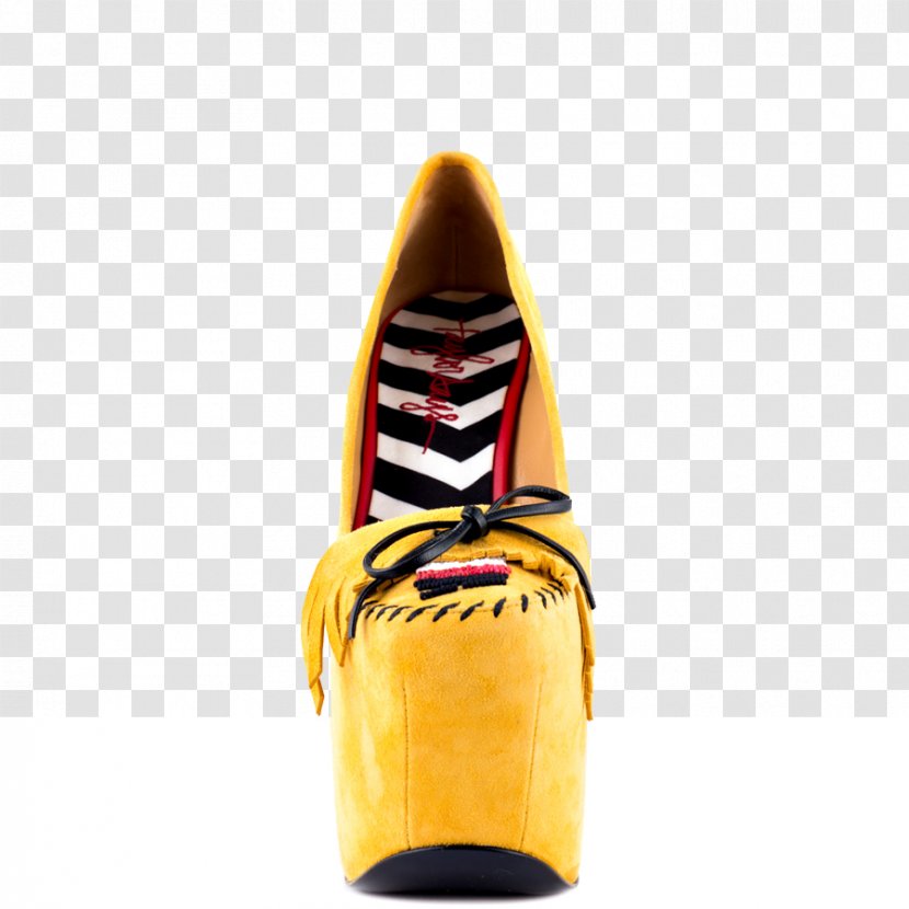 Yellow High-heeled Shoe - Design Transparent PNG