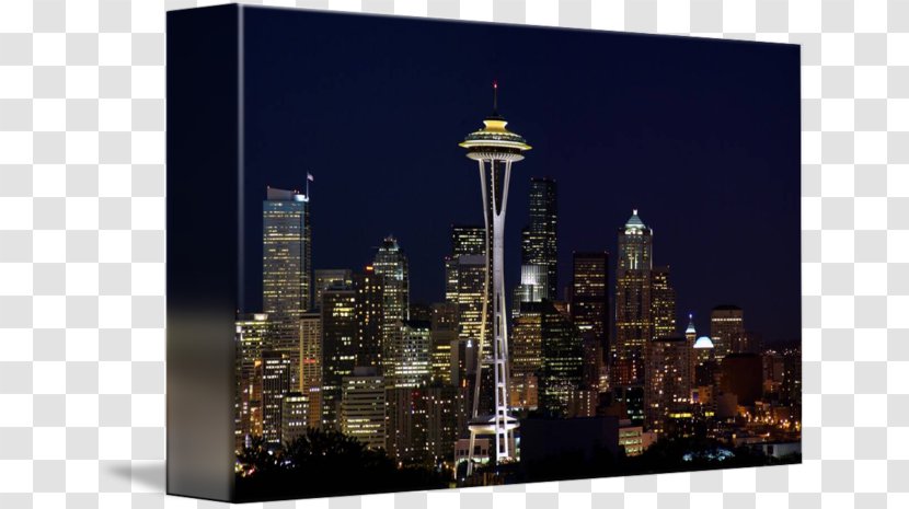 Space Needle Skyline Art Painting Landmark - Seattle Transparent PNG