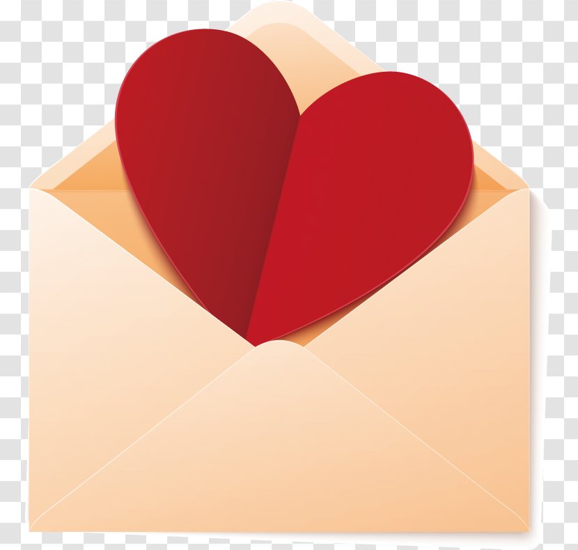 Paper Envelope Clip Art - Heart Transparent PNG