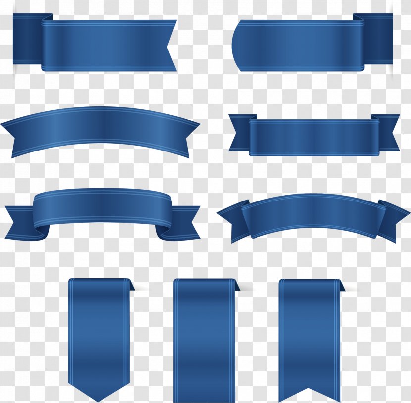 Blue Ribbon - Festive Transparent PNG