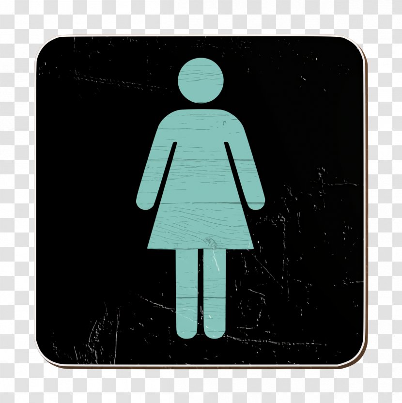 Toilets Icon Women - Signage - Gesture Walking Transparent PNG