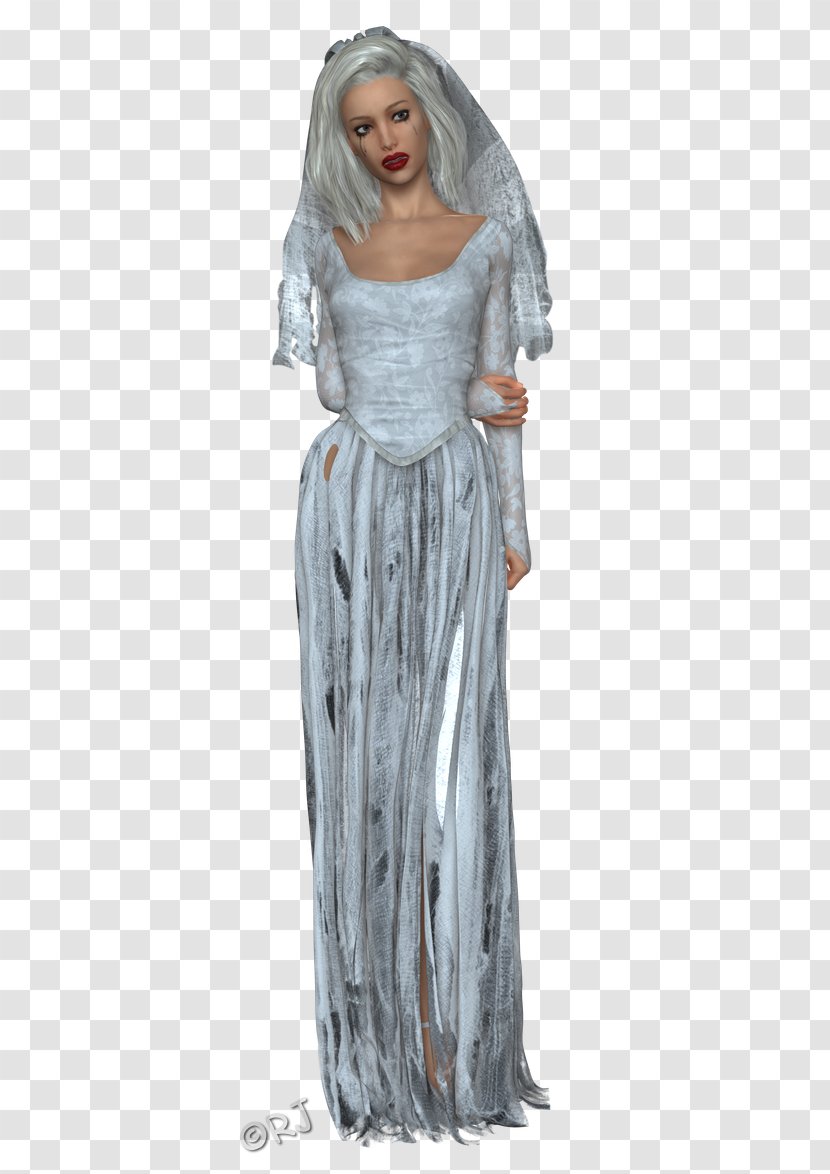 Gown Shoulder Costume - Ghost Bride Transparent PNG