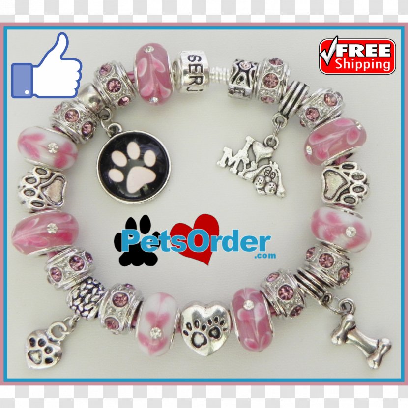 Bead Charm Bracelet Jewellery Dog Transparent PNG