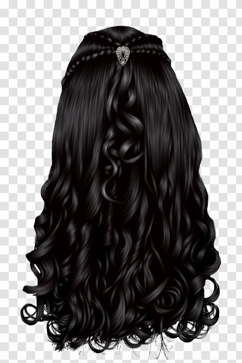 Artificial Hair Integrations Hairstyle Black Coloring Transparent PNG