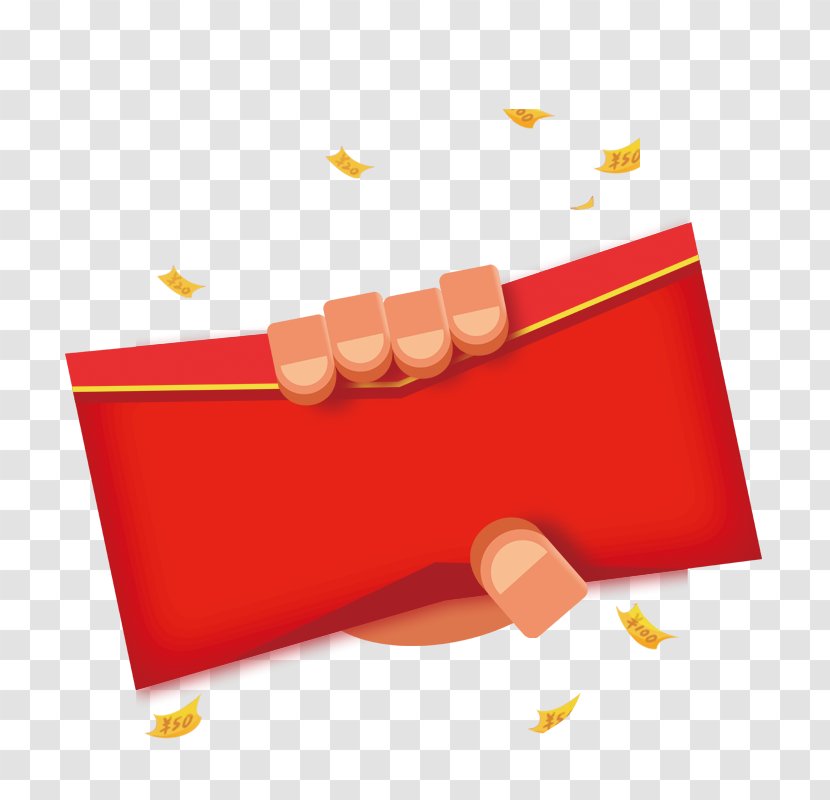 Red Envelope Information Mobile Phone - Internet - Holding A To Facilitate The Activities Free Buckle Elements Transparent PNG