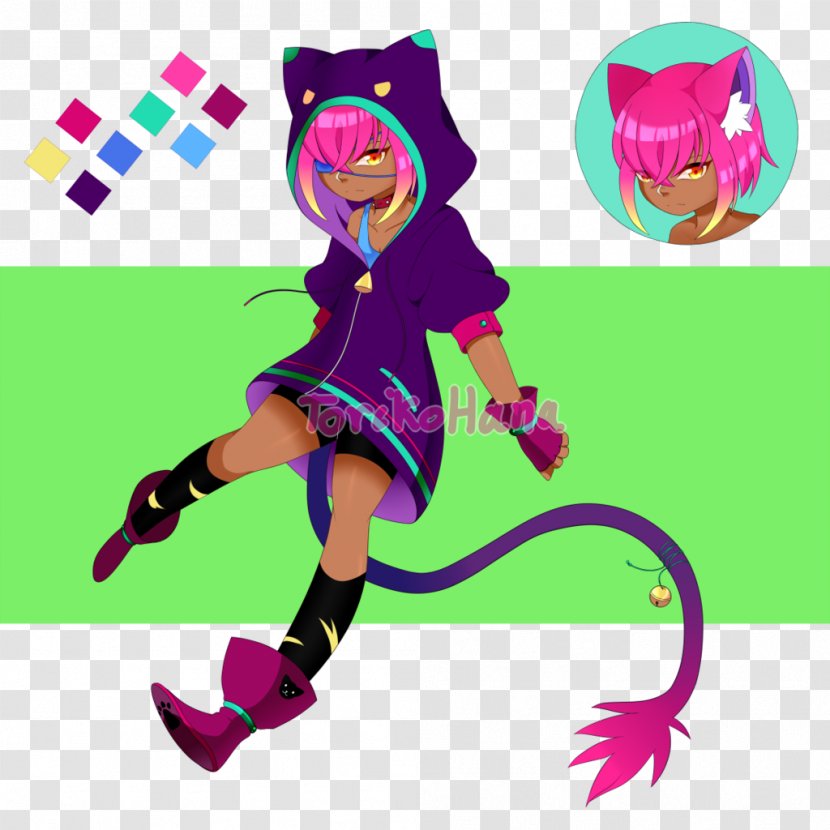 Shoe Pink M Character Clip Art - Purple - Kemonomimi Transparent PNG