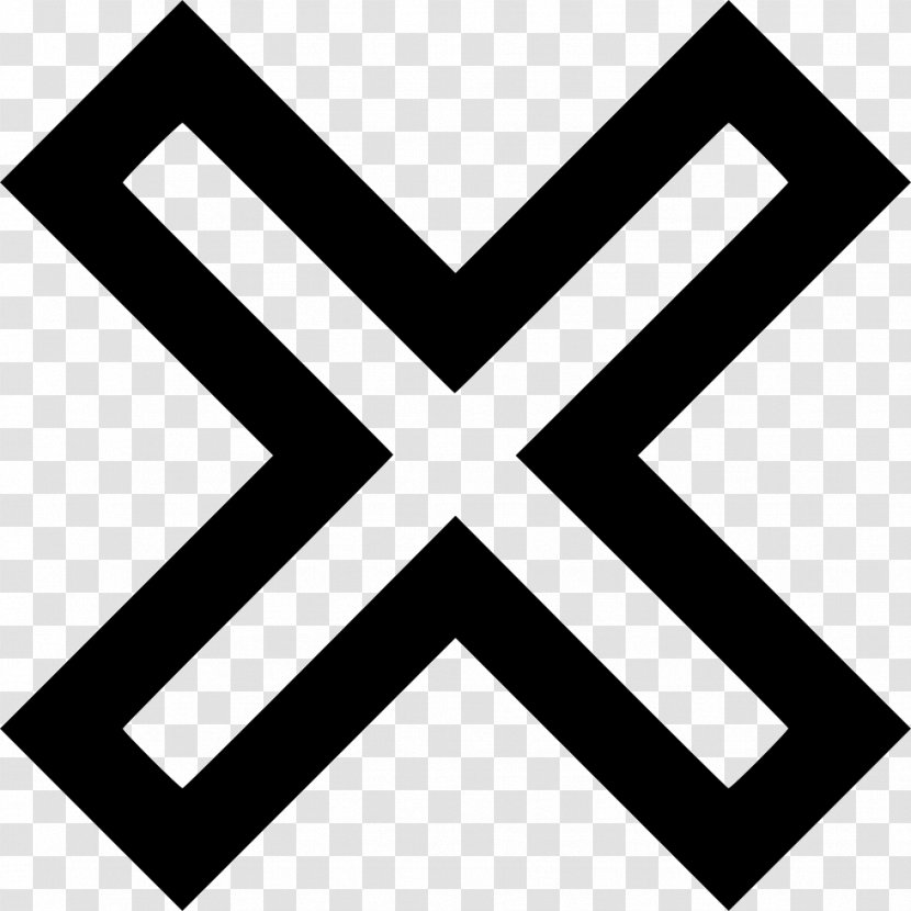 X Mark Sign Red - Symbol Transparent PNG