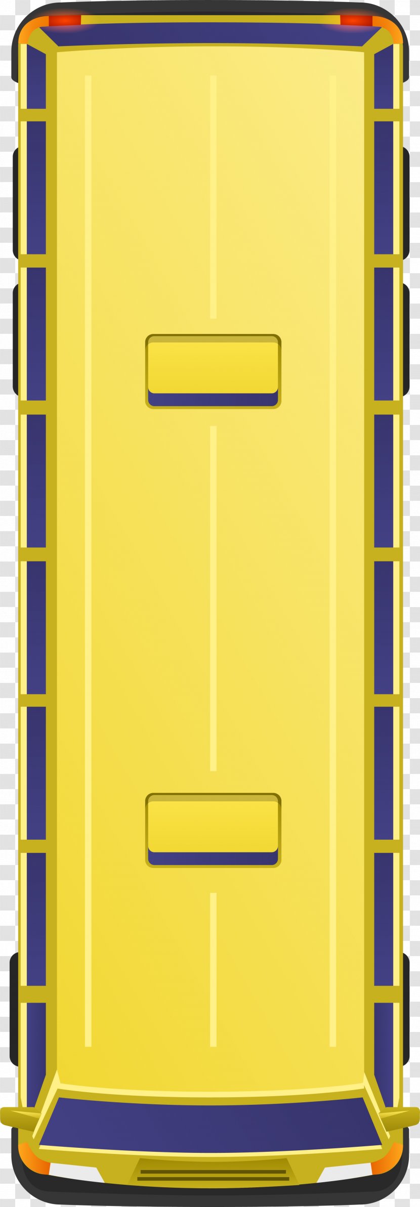 Bus Icon - Yellow - Cartoon Transparent PNG
