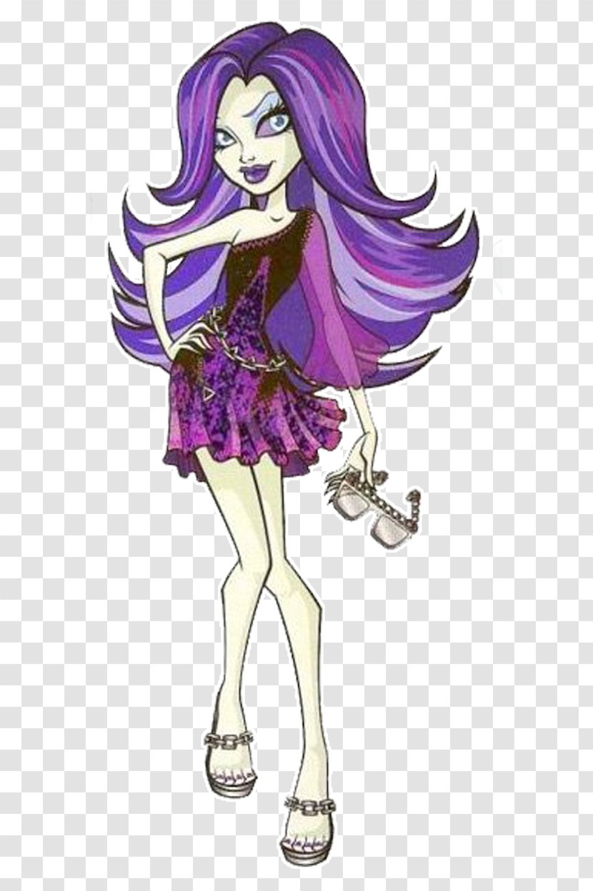 Monster High Spectra Vondergeist Daughter Of A Ghost Doll - Flower - Ghouls Alive SpectraDoll Transparent PNG