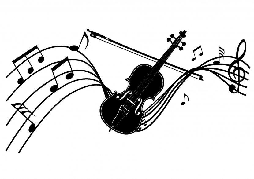 Musical Instrument Accessory Microphone Violin Clip Art - Silhouette - Heart Transparent PNG