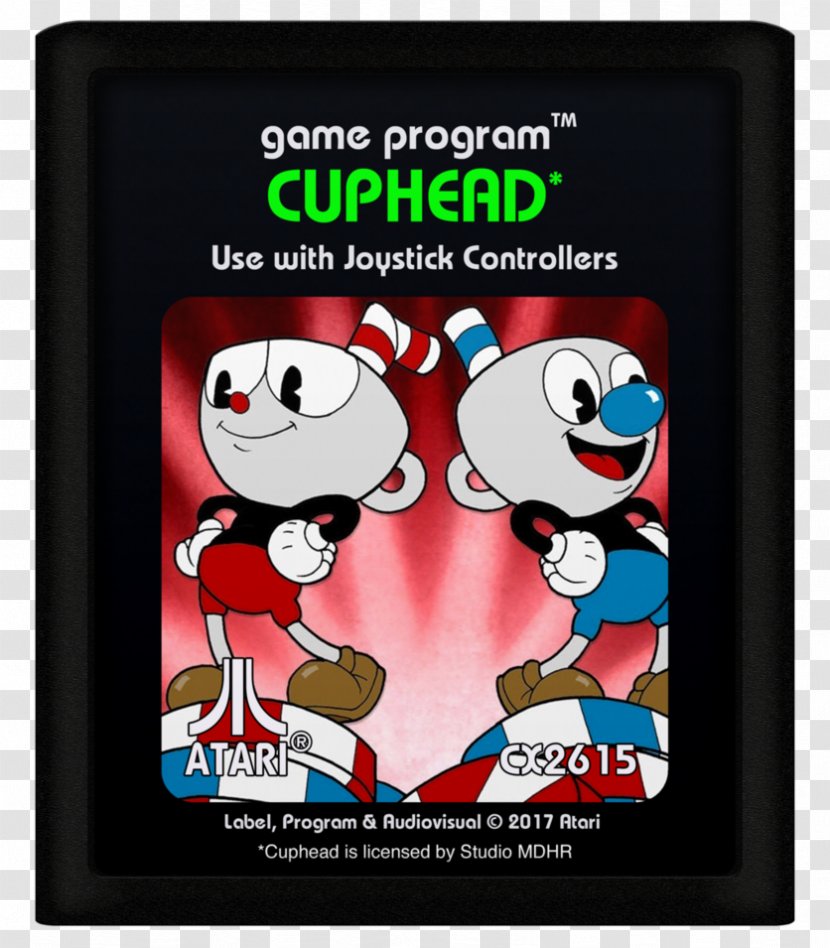 Cuphead Video Game Studio MDHR Indie Platform - Atari 2600 Logo Transparent PNG