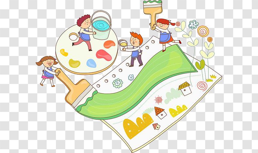 Amusement Park Cartoon Drawing - Material Transparent PNG